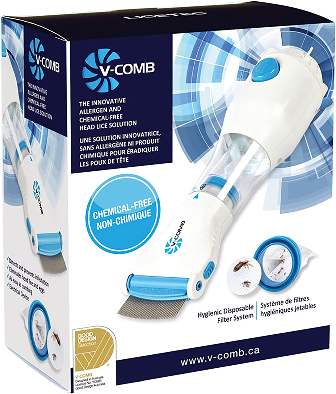 V Comb Electric Anti Lice Removal Machine